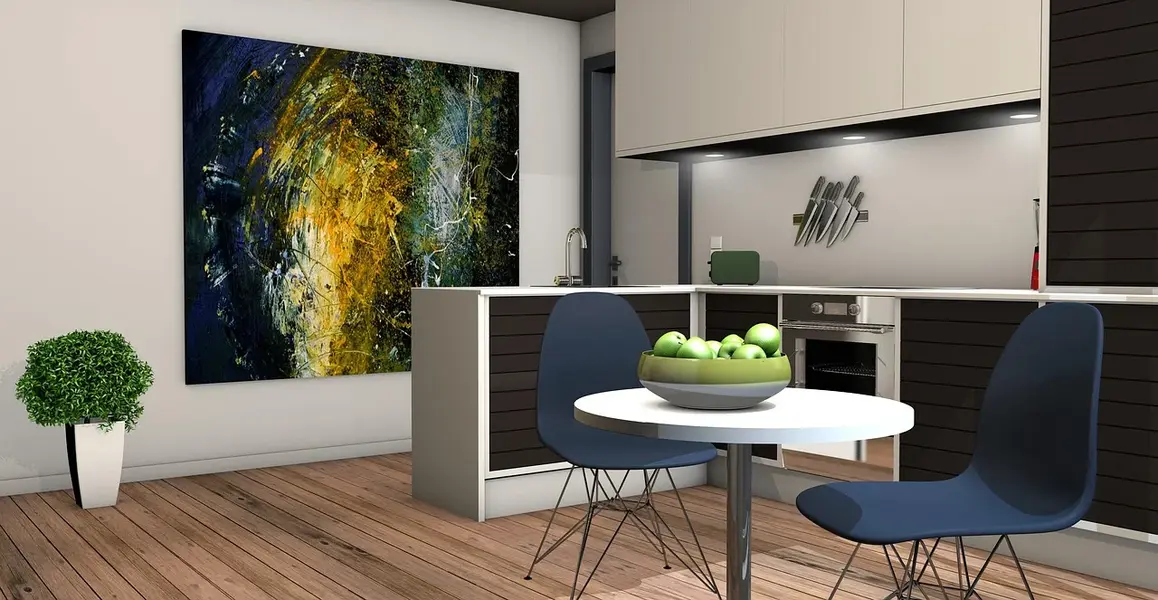 3D-rendering - Kök